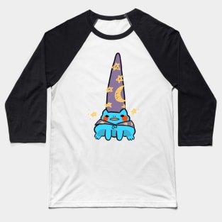 Wizard frog blue Baseball T-Shirt